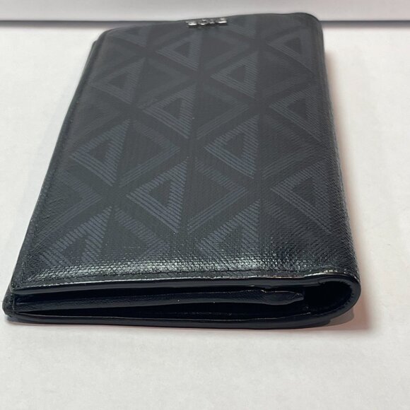 Dior Black Diamond Vertical Long Wallet - Preowned - Picture 7 of 16